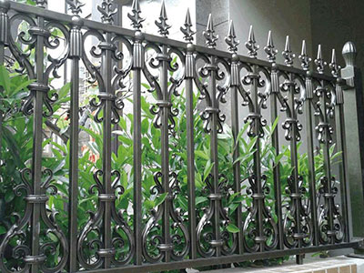 杭州市E型铁艺栅栏图片2 杭州市E型铁艺栅栏图片2
