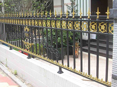 杭州市E型铁艺栅栏图片4 杭州市E型铁艺栅栏图片4